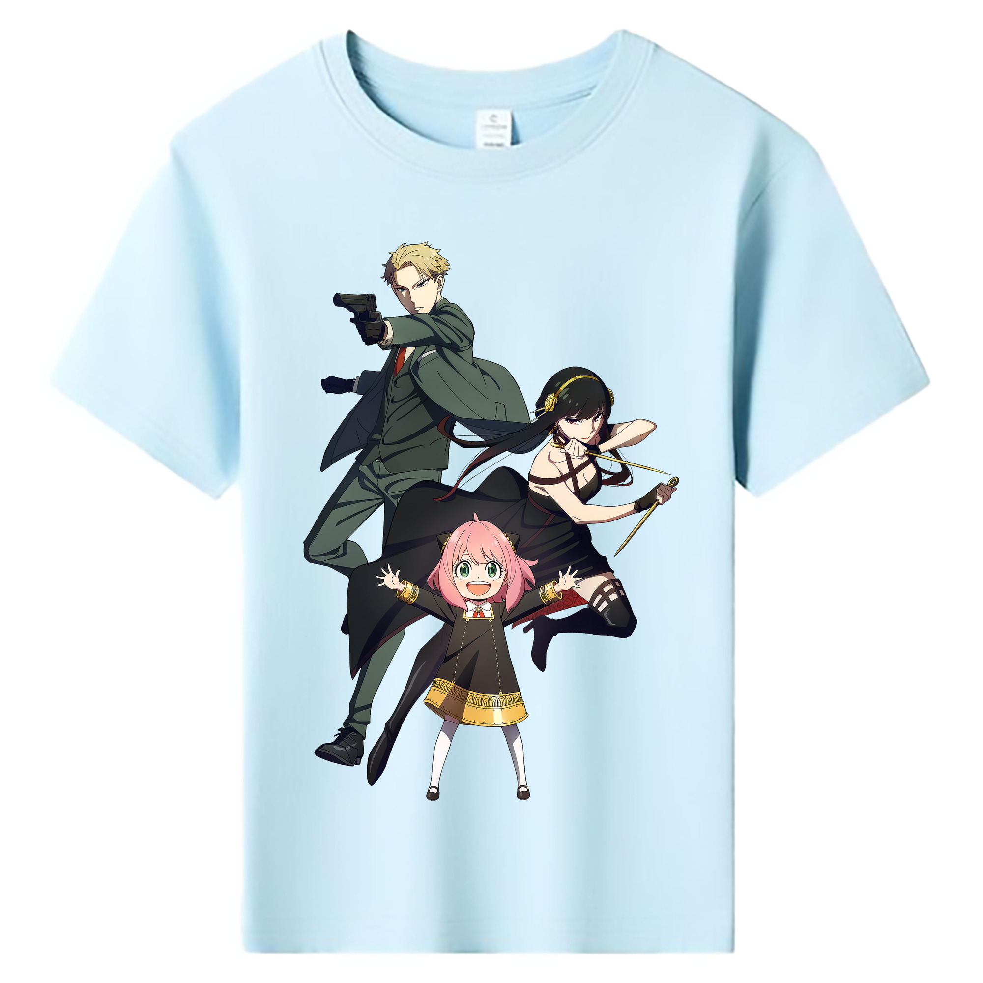（画像用） SPY×FAMILY间谍家家酒 綿100％キッズTシャツ（フロントプリント）